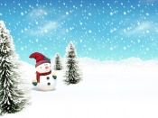 Christmas Snowman Wallpaper