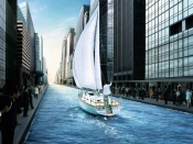 City Yachting Wallpaper