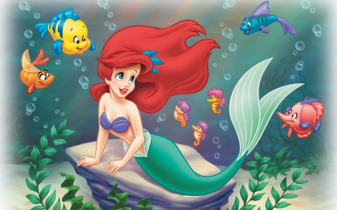 Disney Wallpaper - Ariel and Friends (click to view)