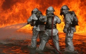 Fire Fighting Marines