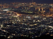 Night at Rokko Island Japan