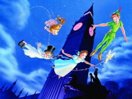 Peter Pan Wallpaper - Flight With Friends (click to view)