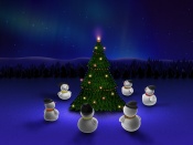 Snowman Christmas Wallpaper