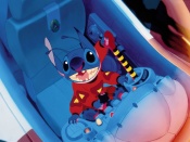 Stitch Escaping Wallpaper