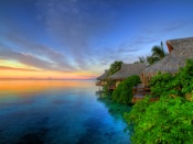 Sunset Over Moorea Wallpaper