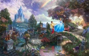 Thomas Kinkade Cinderella Painting