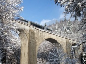 Winter Train Wallpaper