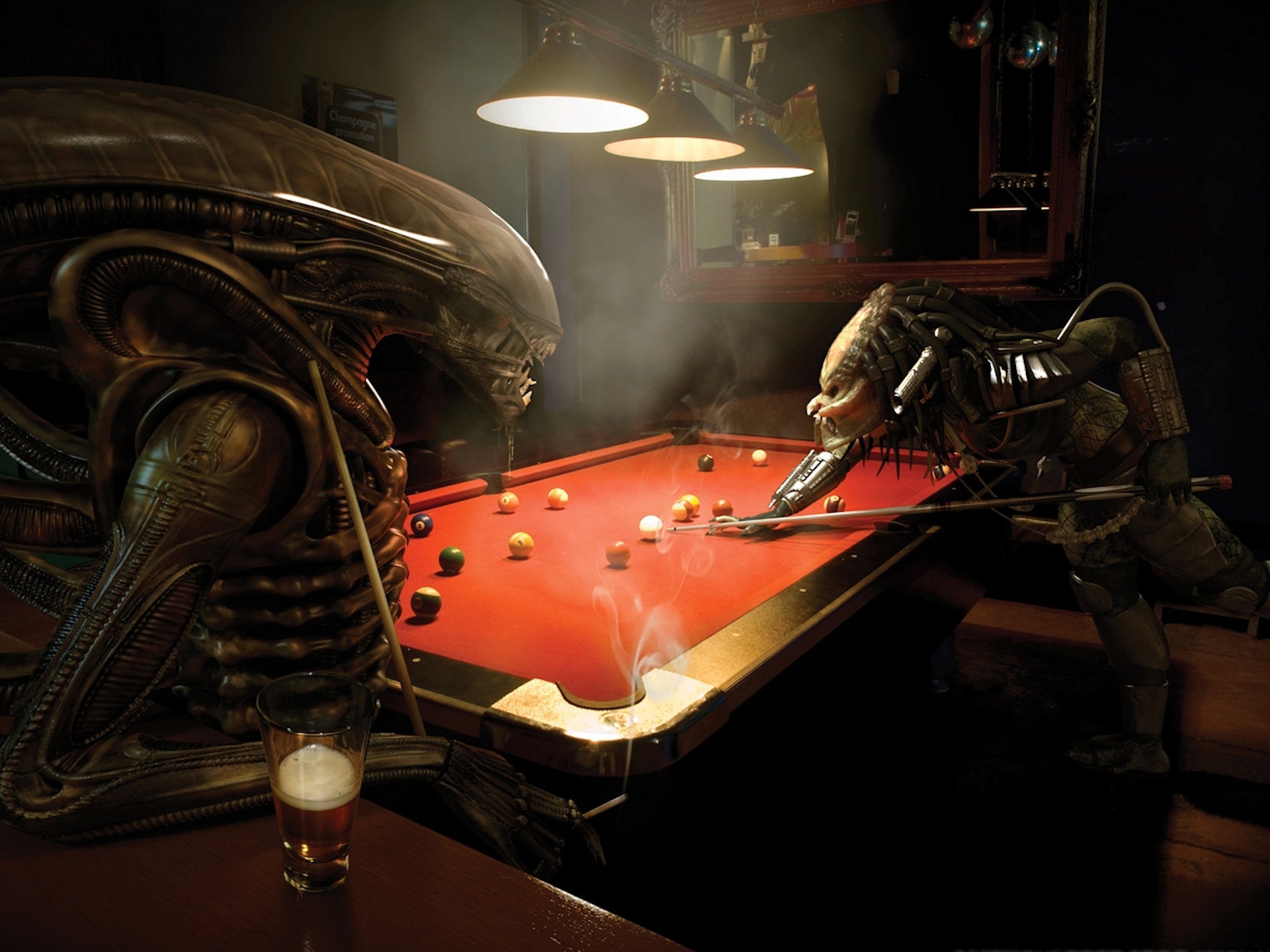 Alien vs Predator Pool Wallpaper