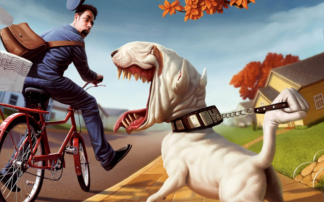 Beware of Dog Wallpaper