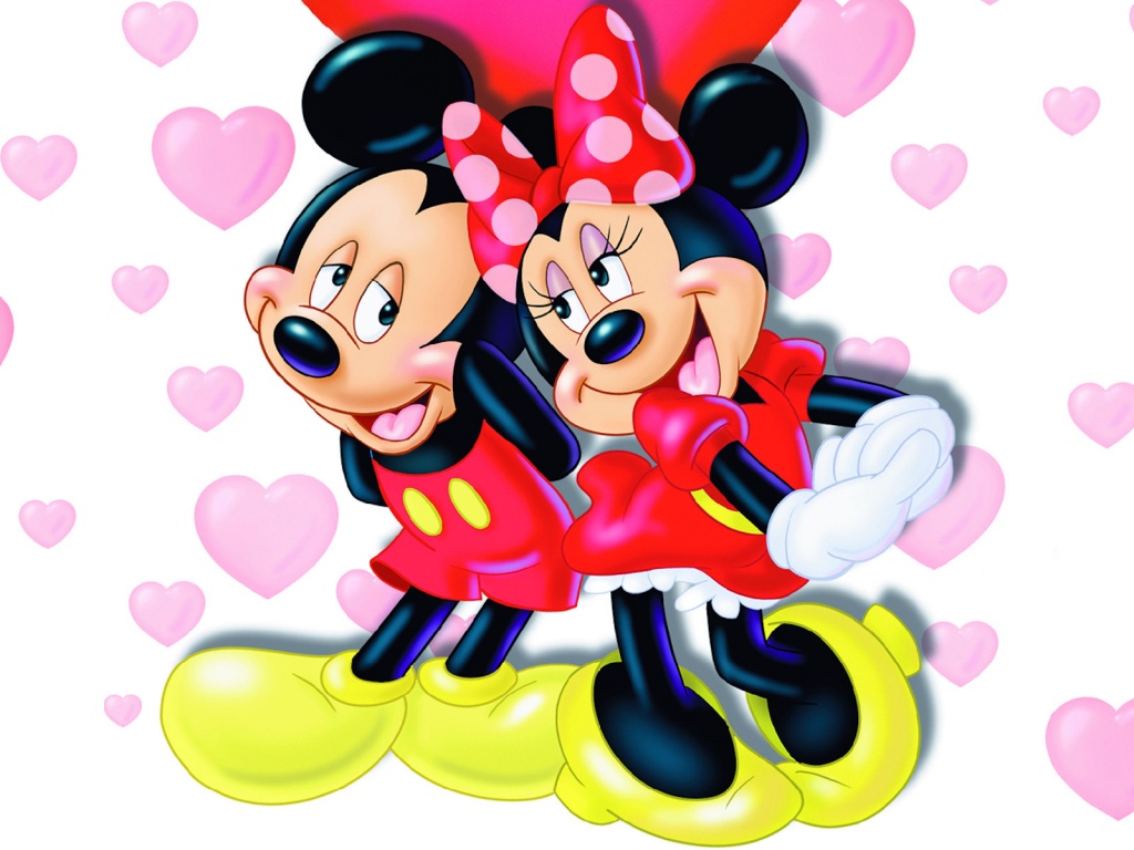 Disney Wallpaper - Mickey and Minnie in Love