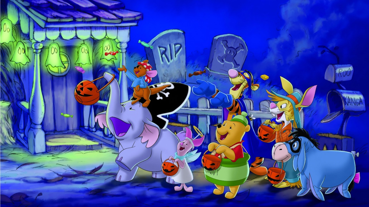 Halloween Wallpaper - Winnie the Pooh - Trick or Treating