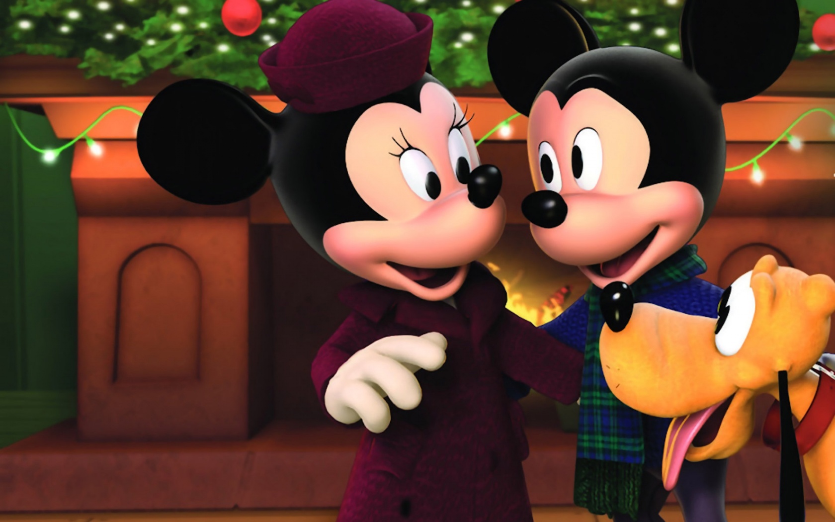Minnie & Mickey Mouse Christmas Wallpaper